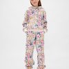 Felpa con cappuccio floreale rilassata VintageSoft per bambini Felpa con cappuccio floreale rilassata VintageSoft per bambini