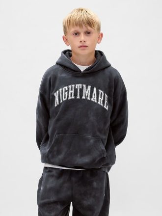 Felpa con cappuccio grafica VintageSoft per bambini Gap × Disney Tim Burton’s The Nightmare Before Christmas