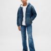 Felpa con cappuccio in denim con fodera in sherpa per bambini Felpa con cappuccio in denim con fodera in sherpa per bambini