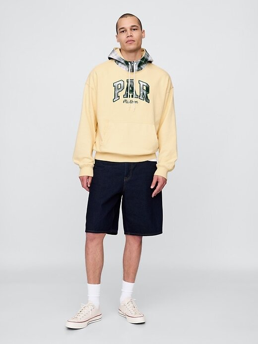 Felpa con cappuccio in spugna francese pesante per adulti Gap × Malbon con logo Felpa con cappuccio in spugna francese pesante per adulti Gap × Malbon con logo
