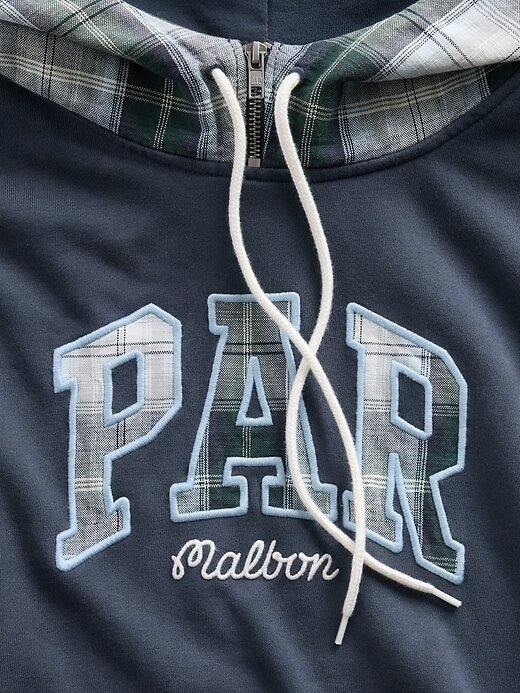 Felpa con cappuccio in spugna francese pesante per adulti Gap × Malbon con logo Felpa con cappuccio in spugna francese pesante per adulti Gap × Malbon con logo
