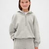 Felpa con cappuccio mezza zip VintageSoft per bambini Felpa con cappuccio mezza zip VintageSoft per bambini