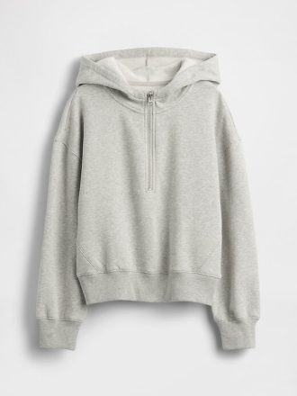 Felpa con cappuccio mezza zip VintageSoft per bambini