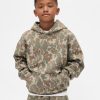 Felpa con cappuccio mimetica rilassata VintageSoft per bambini
