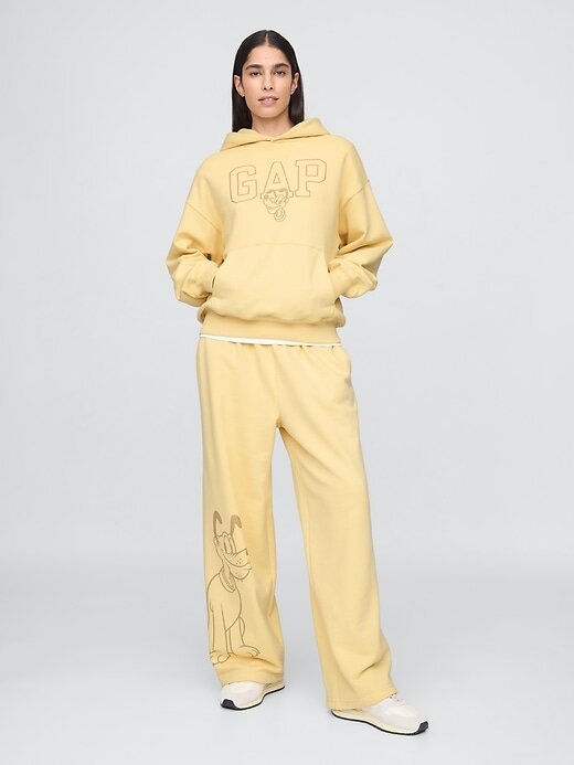 Felpa con cappuccio oversize con logo Disney per adulti Gap × Felpa con cappuccio oversize con logo Disney per adulti Gap ×