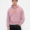Felpa con cappuccio oversize con logo pesante Felpa con cappuccio oversize con logo pesante