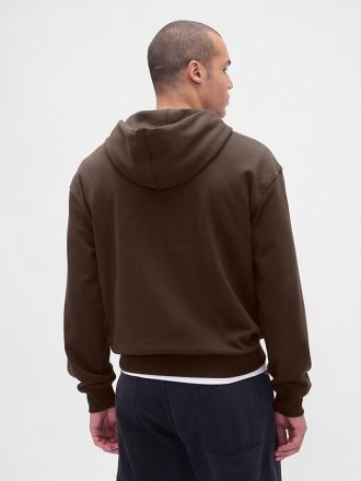 Felpa con cappuccio oversize con logo pesante