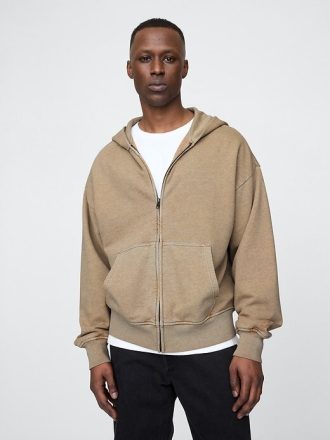 Felpa con cappuccio oversize in French Terry pesante