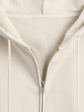 Felpa con cappuccio oversize in French Terry pesante