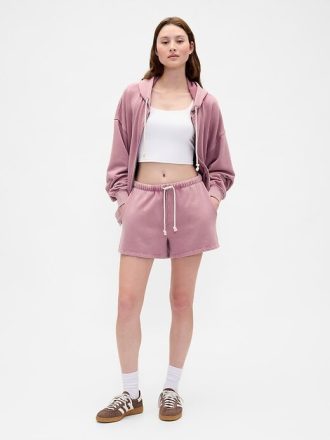 Felpa con cappuccio oversize in French Terry pesante