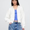 Felpa con cappuccio oversize in spugna francese con zip e zeppa Felpa con cappuccio oversize in spugna francese con zip e zeppa