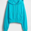 Felpa con cappuccio oversize in spugna francese con zip e zeppa Felpa con cappuccio oversize in spugna francese con zip e zeppa