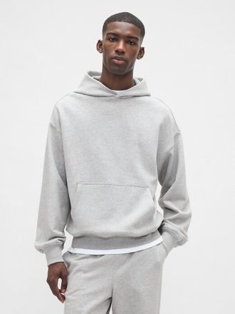 Felpa con cappuccio oversize pesante