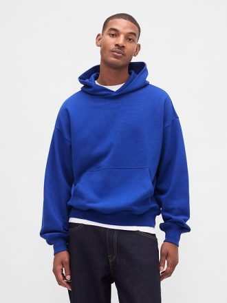 Felpa con cappuccio oversize pesante