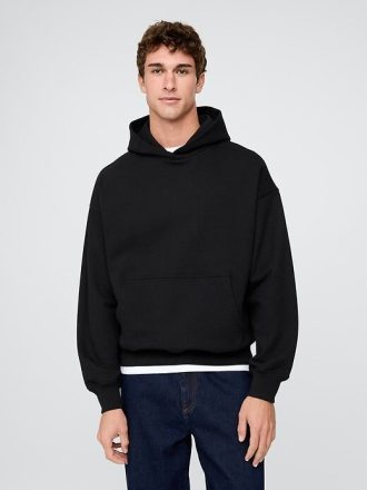 Felpa con cappuccio oversize pesante