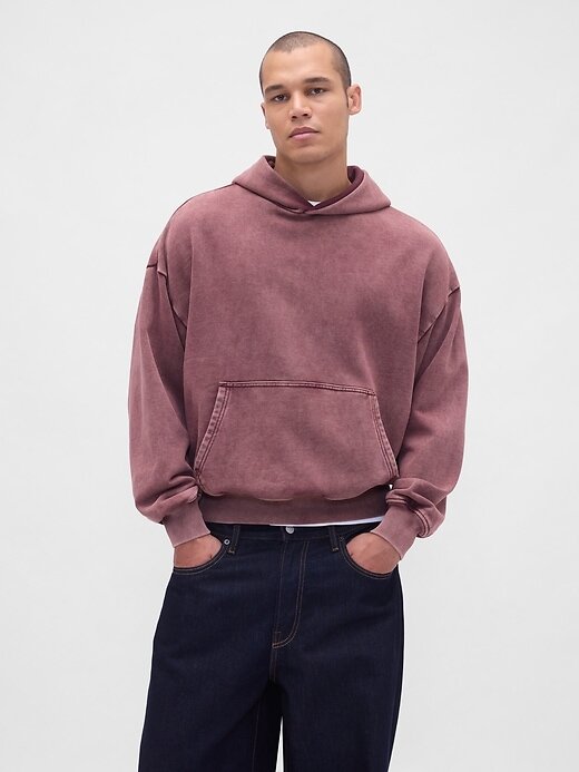 Felpa con cappuccio oversize pesante Felpa con cappuccio oversize pesante