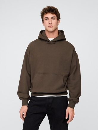 Felpa con cappuccio oversize pesante