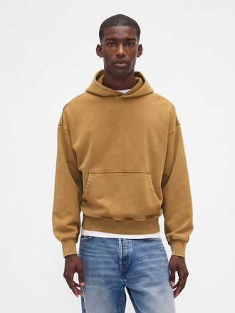 Felpa con cappuccio oversize pesante