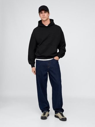 Felpa con cappuccio oversize pesante
