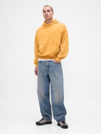 Felpa con cappuccio oversize pesante