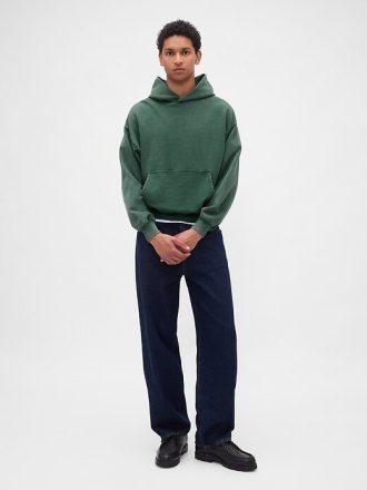 Felpa con cappuccio oversize pesante