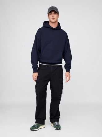 Felpa con cappuccio oversize pesante