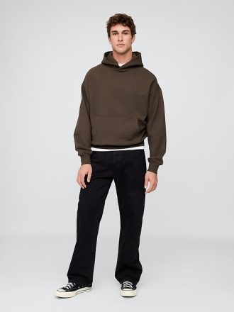 Felpa con cappuccio oversize pesante