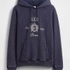 Felpa con cappuccio raglan con logo Gap × DÔEN per adulti Felpa con cappuccio raglan con logo Gap × DÔEN per adulti