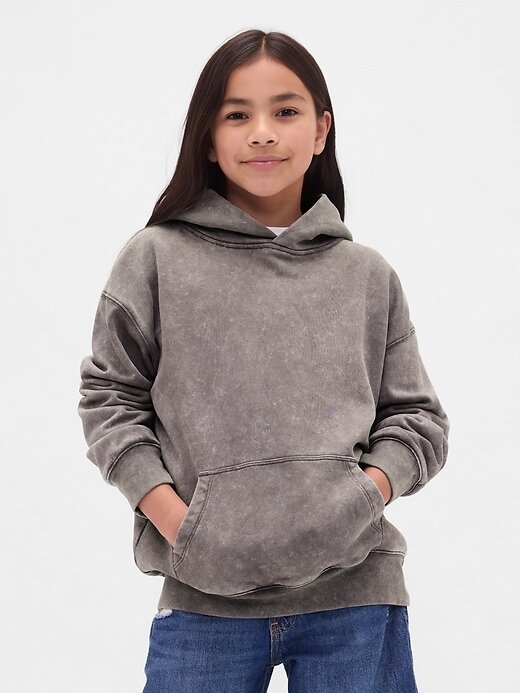 Felpa con cappuccio rilassata VintageSoft per bambini Felpa con cappuccio rilassata VintageSoft per bambini