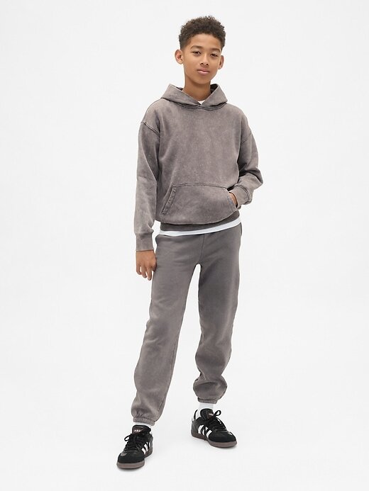 Felpa con cappuccio rilassata VintageSoft per bambini Felpa con cappuccio rilassata VintageSoft per bambini