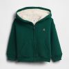 Felpa con cappuccio termica con cerniera e fodera in sherpa per neonati e bambini piccoli Felpa con cappuccio termica con cerniera e fodera in sherpa per neonati e bambini piccoli