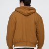 Felpa con cappuccio trapuntata con zip e fodera a nido d’ape Felpa con cappuccio trapuntata con zip e fodera a nido d’ape