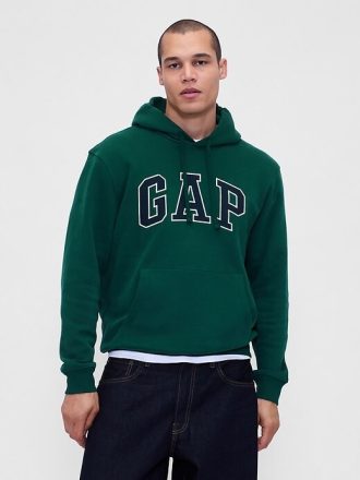 Felpa con cappuccio VintageSoft Arch Logo per adulti