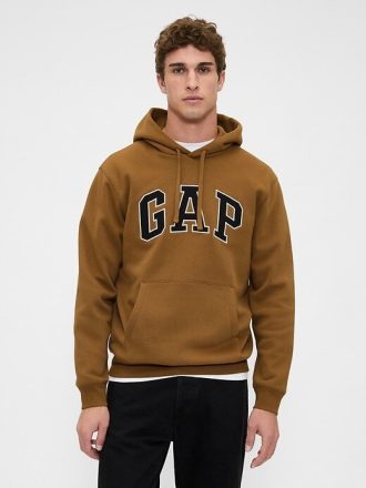 Felpa con cappuccio VintageSoft Arch Logo per adulti
