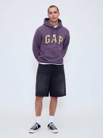 Felpa con cappuccio VintageSoft Arch Logo per adulti