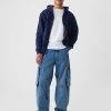 Felpa con cappuccio VintageSoft con zip intera per adulti Felpa con cappuccio VintageSoft con zip intera per adulti