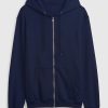 Felpa con cappuccio VintageSoft con zip intera per adulti Felpa con cappuccio VintageSoft con zip intera per adulti