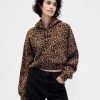 Felpa con cappuccio VintageSoft Crop Logo