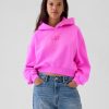 Felpa con cappuccio VintageSoft Crop Logo Felpa con cappuccio VintageSoft Crop Logo