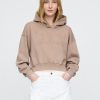Felpa con cappuccio VintageSoft Crop Logo