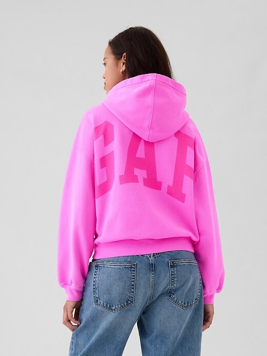 Felpa con cappuccio VintageSoft Crop Logo Felpa con cappuccio VintageSoft Crop Logo