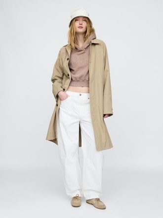 Felpa con cappuccio VintageSoft Crop Logo