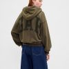Felpa con cappuccio VintageSoft Crop Logo Felpa con cappuccio VintageSoft Crop Logo