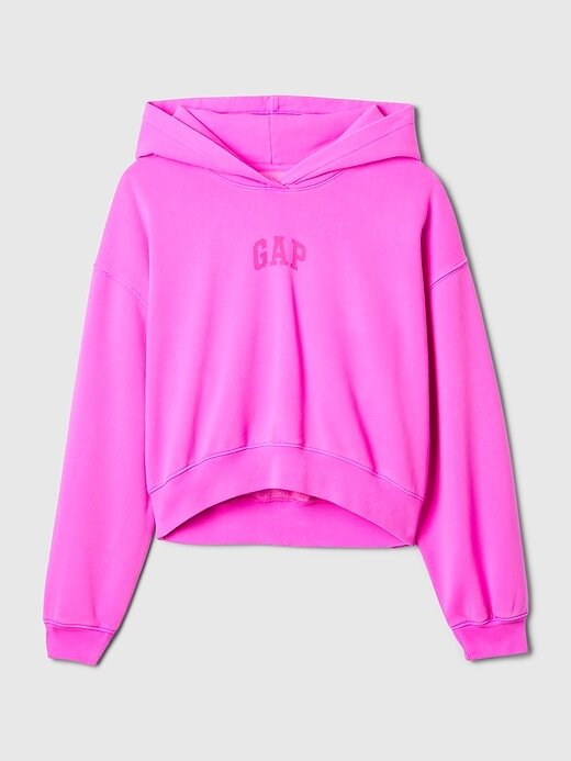Felpa con cappuccio VintageSoft Crop Logo Felpa con cappuccio VintageSoft Crop Logo