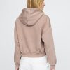 Felpa con cappuccio VintageSoft Crop Logo