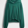 Felpa con cappuccio VintageSoft Crop Logo