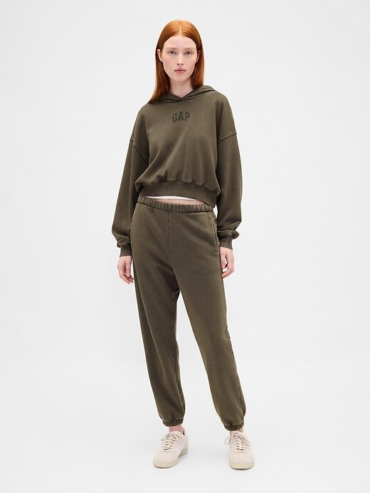 Felpa con cappuccio VintageSoft Crop Logo Felpa con cappuccio VintageSoft Crop Logo