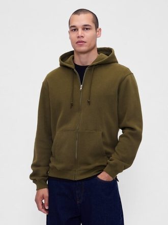 Felpa con cappuccio VintageSoft Zip per adulti