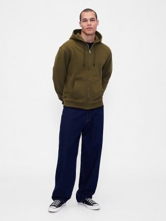 Felpa con cappuccio VintageSoft Zip per adulti