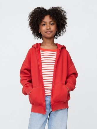 Felpa con cappuccio VintageSoft Zip per bambini